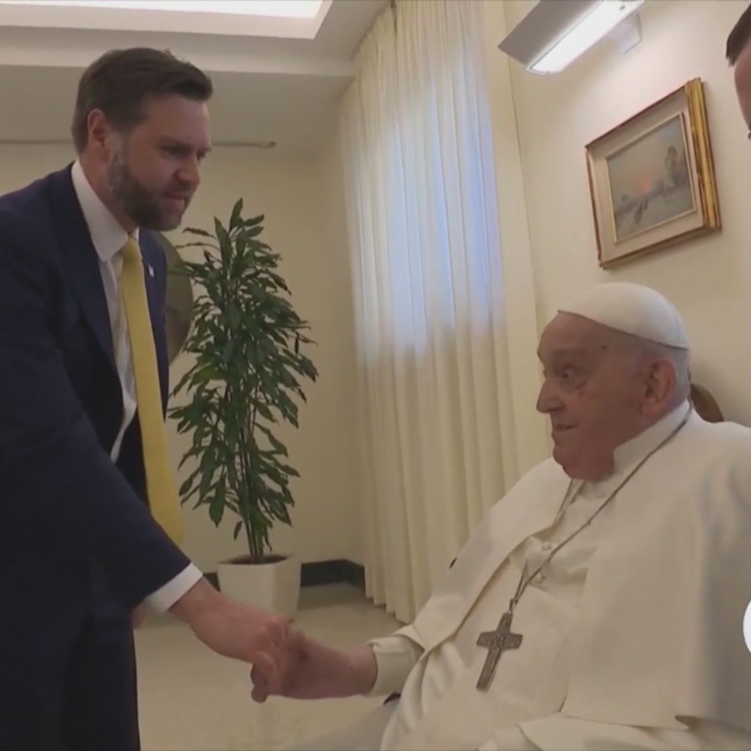 Pope Francis has passed away. Yesterday he met with JD Vance in one of his final public appearances