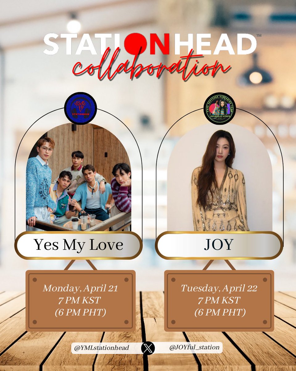 Joyful Radio & Joyful Station ๐ (@joyful_station) on Twitter photo ๐ REMINDER ๐
Day 1 of JOY x YES MY LOVE <a href="/STATIONHEAD/">STATIONHEAD</a> Streaming Party with <a href="/YMLStationhead/">YML Stationhead</a> is today!
๐๏ธ Monday, April 21
โฐ 7 PM KST
๐ stationhead.com/ymlstationhead
#JOY #์กฐ์ด <a href="/RVsmtown/">Red Velvet</a>
#YesMyLove <a href="/143yesmylove/">Yes My Love</a> ๐ REMINDER ๐
Day 1 of JOY x YES MY LOVE <a href="/STATIONHEAD/">STATIONHEAD</a> Streaming Party with <a href="/YMLStationhead/">YML Stationhead</a> is today!
๐๏ธ Monday, April 21
โฐ 7 PM KST
๐ stationhead.com/ymlstationhead
#JOY #์กฐ์ด <a href="/RVsmtown/">Red Velvet</a>
#YesMyLove <a href="/143yesmylove/">Yes My Love</a>
