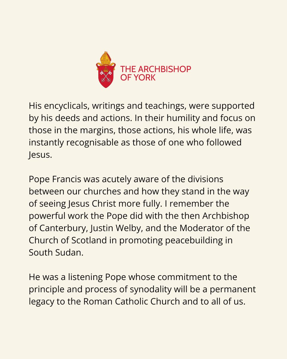 Archbishop of York tweet media