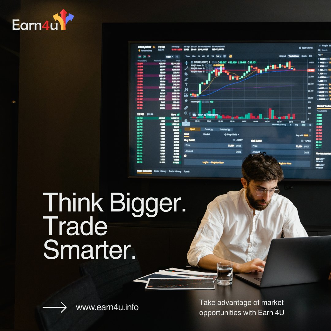earn_4u's tweet image. Think Bigger. Trade Smarter.
With Earn 4U, you can tap into real market opportunities and grow your trading game.
Join Now 👉 earn4u.info
#Earn4U #SmartTrading #ForexTrading #CryptoTrading #ThinkBigTradeSmart #OnlineTrading #TradingPlatform #MarketOpportunities
