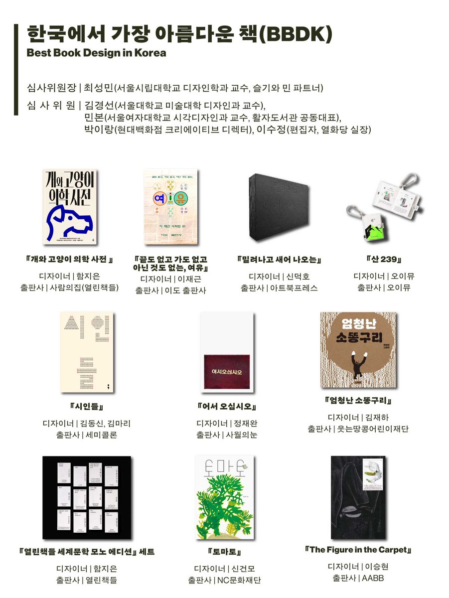 editor_walwal's tweet image. 2025 〈한국에서 가장 좋은 책〉 선정 결과 발표

sibf.or.kr/62/80