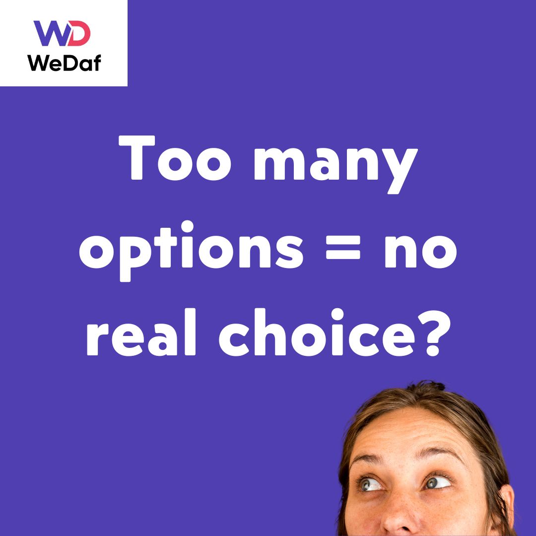 ComWedaf64607's tweet image. 🎯 Too many options = no real choice? 🤯💘

#WeDaf #WeDafLove #DatingTruths #TooManyOptions #wedaf.com #IntentionalLove