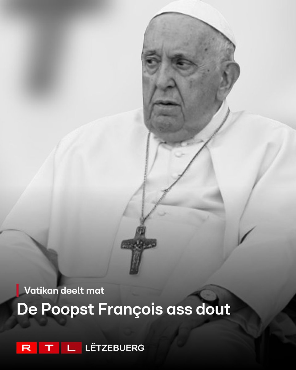 Hien ass am Alter vun 88 Joer zu Roum gestuerwen. Dat huet de Vatikan matgedeelt. rtl.lu/news/internati…