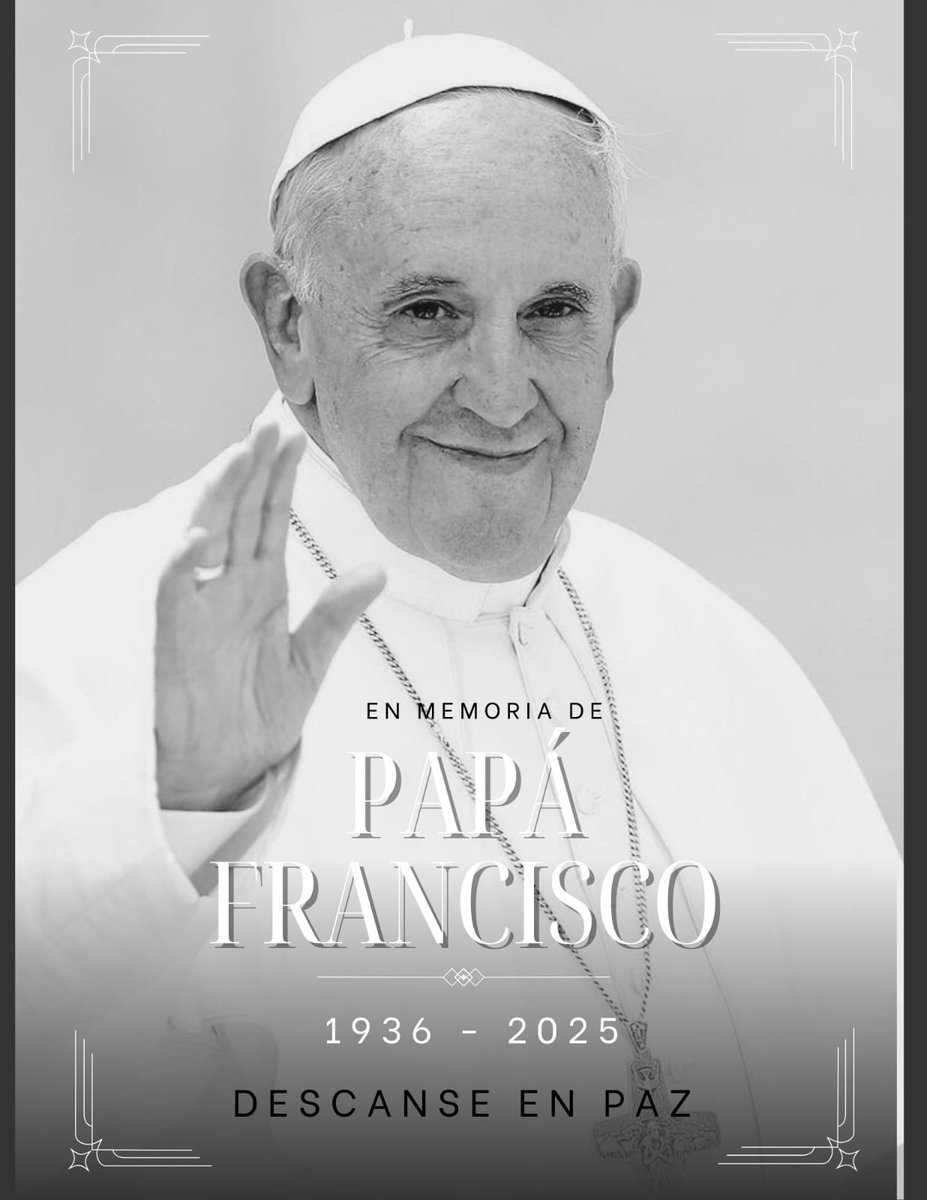 AlbertooJh's tweet photo. @Pontifex_es Adiós santo padre https://t.co/oY5IudTIqG