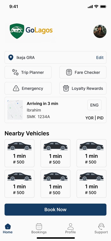 _Abdul_qudus's tweet photo. I Designed the Sign Up, Login, Homepage & Trip Summary screens for the GoLagos Transport App 🚌✨, all designed for smooth movement across Lagos!
Please share your thoughts in the comment? 👇🏽
#UIUXDesign #TransportApp #GoLagos #MadeWithFigma #LagosTech #UIDesign #ProductDesign https://t.co/R0JTrdM6T4