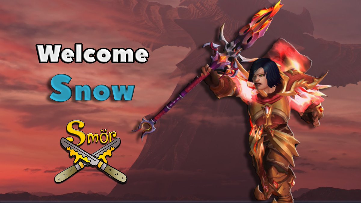 GuildSmor's tweet image. The deal is done. Snow from LAGET have decided to join us.
Welcome Snow!
