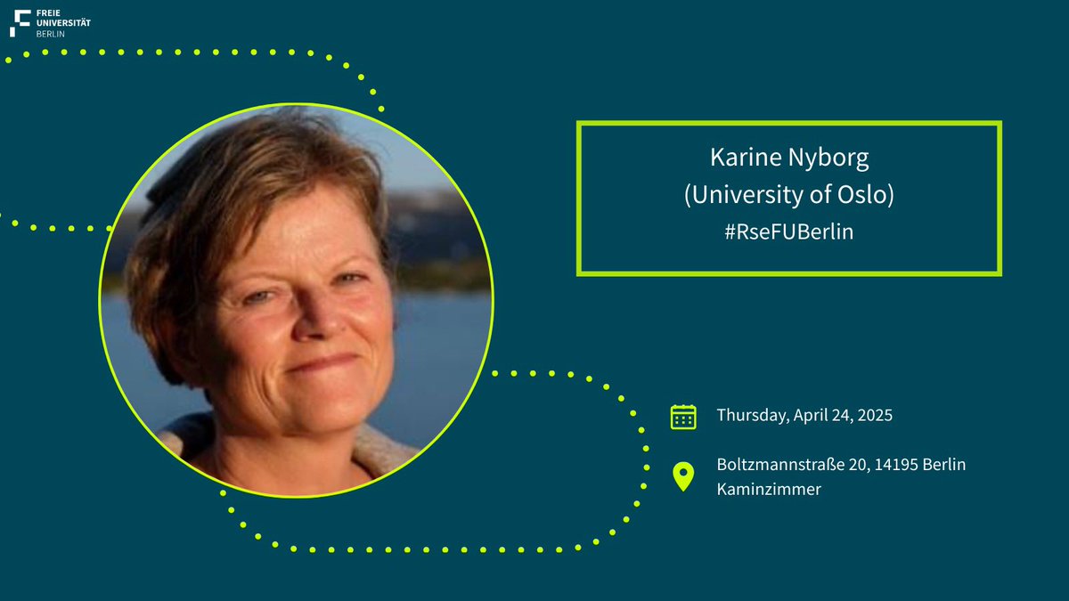 FU Berlin Economics (@fu_berlin_vwl) on Twitter photo 🗓️ Thursday, April 24:
We are very happy to have Karine Nyborg at the Reasearch Seminar in Economics at <a href="/fu_berlin/">Freie Universität</a> . She will present her work on „Image preferences as a driver of polarization“
#EconFUBerlin #RseFUBerlin 🗓️ Thursday, April 24:
We are very happy to have Karine Nyborg at the Reasearch Seminar in Economics at <a href="/fu_berlin/">Freie Universität</a> . She will present her work on „Image preferences as a driver of polarization“
#EconFUBerlin #RseFUBerlin