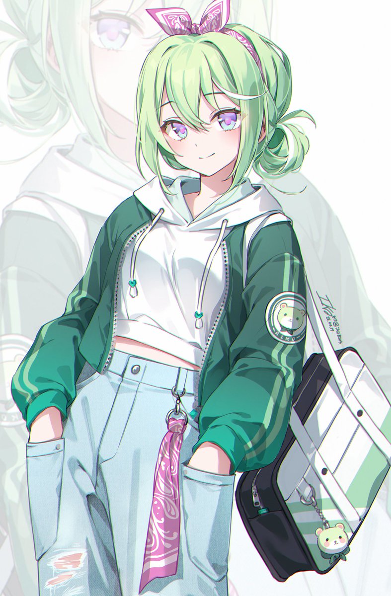 #riko_art 
💚💚