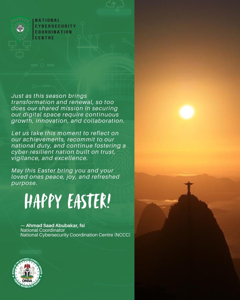 “Just as this season brings transformation and renewal, so too does our shared mission in securing our digital space require continuous growth, innovation, and collaboration.

Let us use this occasion to reflect on our achievements, recommit to our national duty, and continue