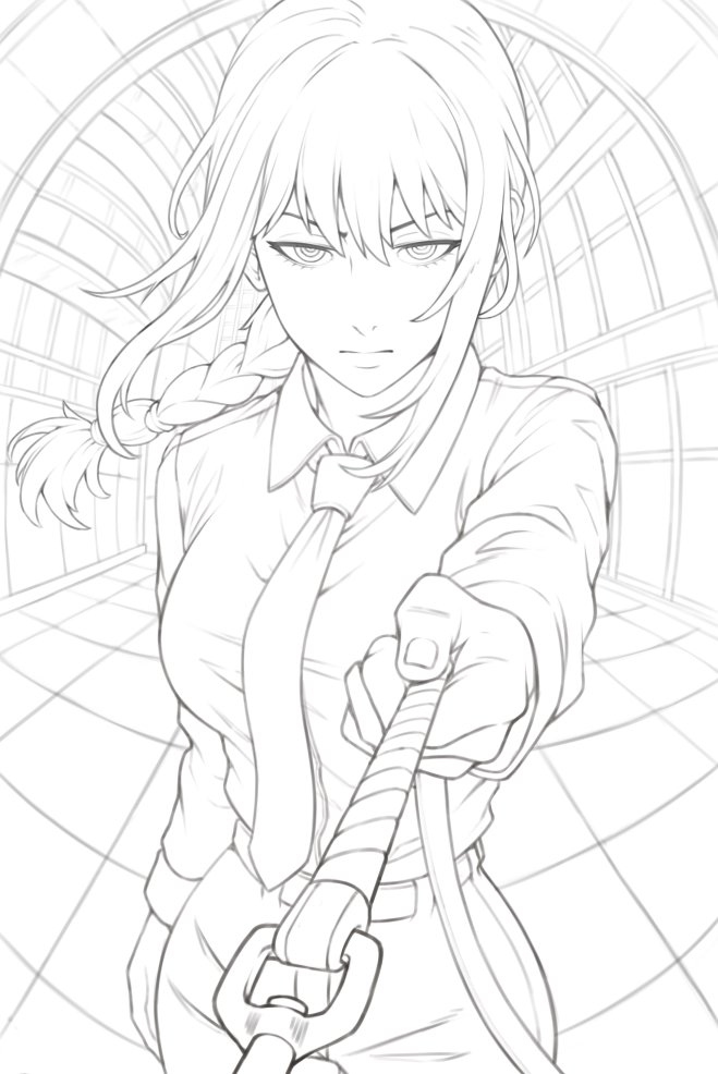 skaggshood's tweet image. day 15

makima the control devil. first time doing a fish eye background and i think i did okay. sketching everyday is becoming easier

#365sketchchallenge #dailysketch #makima #chainsawman