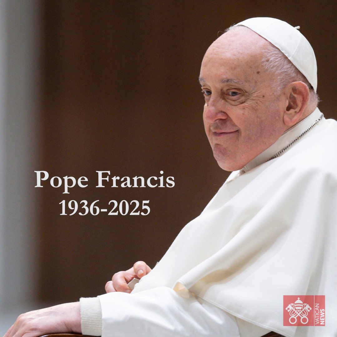 Labour Asians Society (@labouras2024) on Twitter photo We are deeply saddened by the passing of Pope Francis (1936ā2025).
On behalf of the Labour Asians Society, <a href="/Labouras2024/">Labour Asians Society</a> we extend our heartfelt condolences to the Catholic community and people across the globe. His legacy of compassion, humility, and unity will continue to We are deeply saddened by the passing of Pope Francis (1936ā2025).
On behalf of the Labour Asians Society, <a href="/Labouras2024/">Labour Asians Society</a> we extend our heartfelt condolences to the Catholic community and people across the globe. His legacy of compassion, humility, and unity will continue to