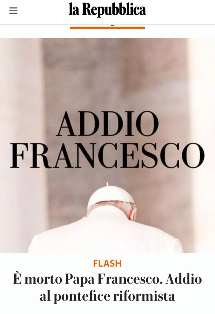 Siamo tutti più soli.
#PapaFrancesco