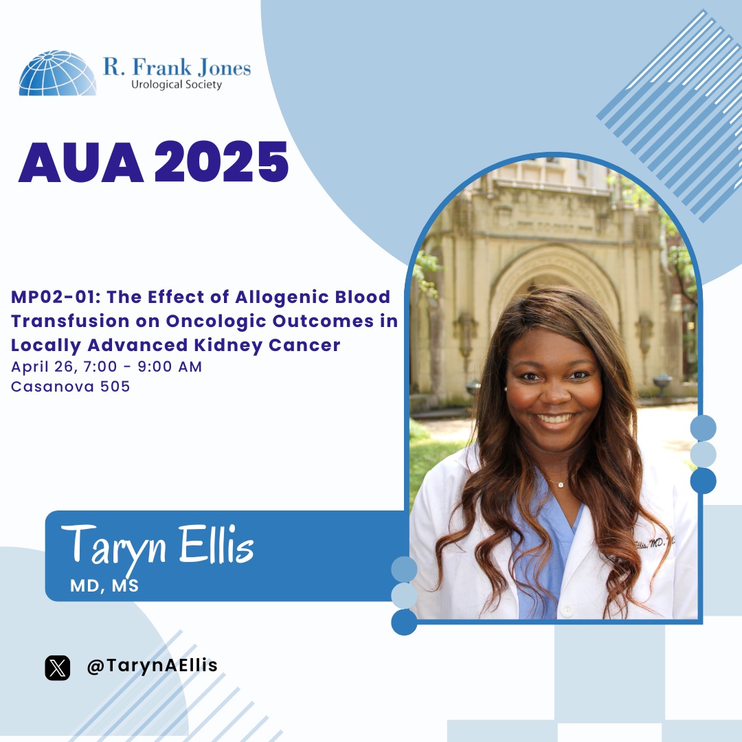 Check out R Frank Jones Members presenting at #AUA2025! We'll be highlighting upcoming presentations all week in the runup to the AUA meeting
