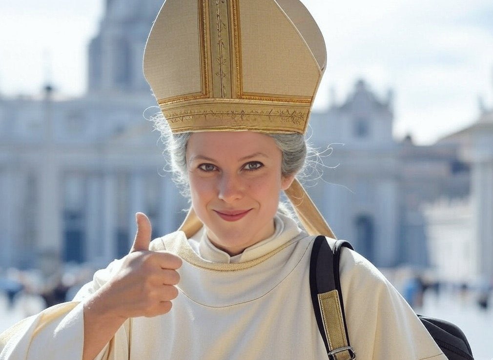 Lucie Castets se rend au Vatican et se dit candidate à la succession du Pape François. 

#PopeFrancis 🕊️