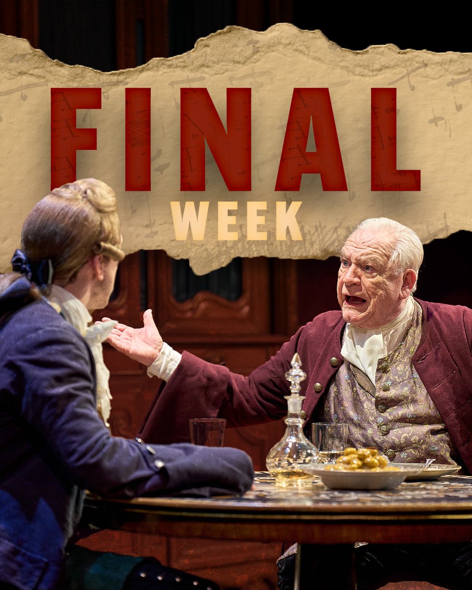 Our final week <a href="/TRH_London/">Theatre Royal Haymarket</a> 🎼
MUST END THIS SATURDAY 👉 trh.co.uk