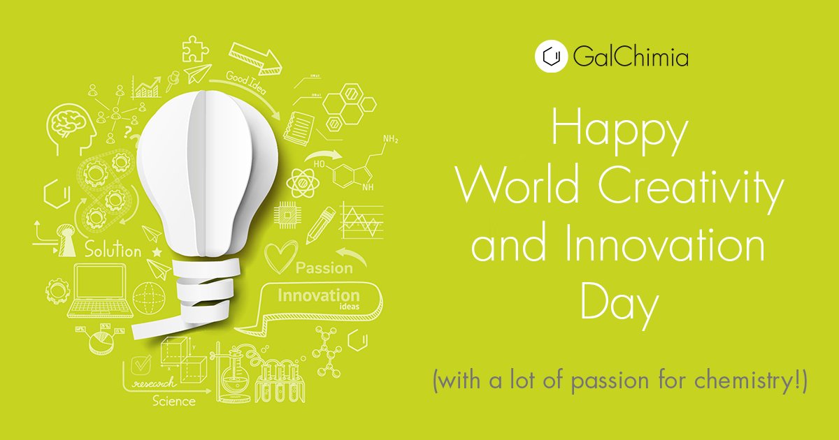 April 21st is World #Creativity and #Innovation Day!
#organicchemistry requires a lot of creativity, being sometimes more #art than #science. So let’s celebrate today the beauty of a new #molecule and acknowledge the ingenuity behind a new #synthesis!
#passionforchemistry