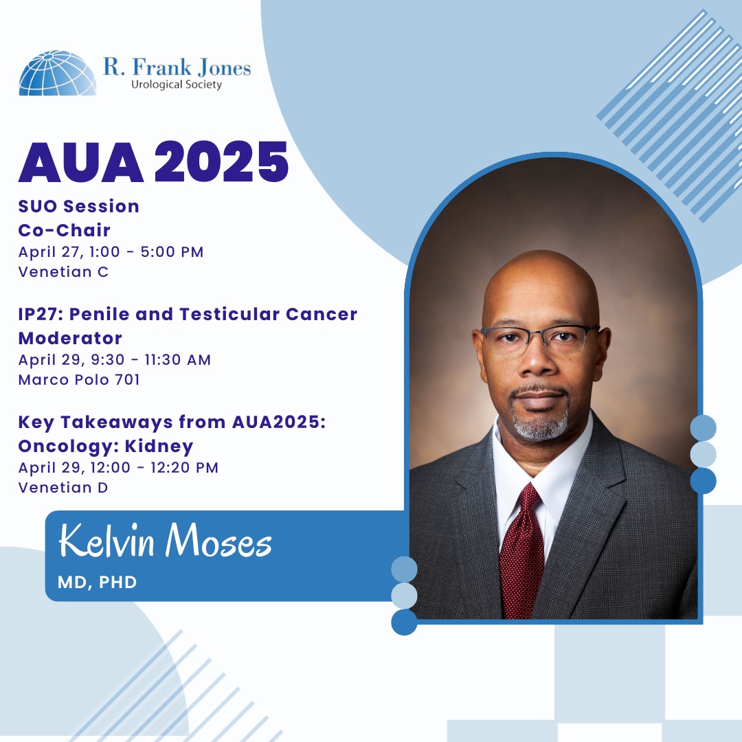 Check out R Frank Jones Members presenting at #AUA2025! We'll be highlighting upcoming presentations all week in the runup to the AUA meeting