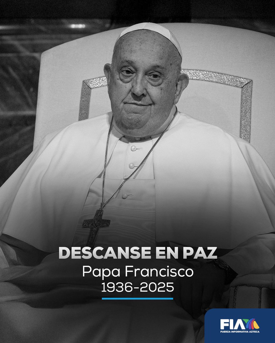 #ÚLTIMAHORA 🚨 | Fallece el Papa Francisco a los 88 años en El Vaticano. 

Más detalles: tvazteca.com/aztecanoticias…