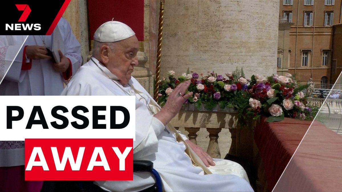7NEWS Melbourne (@7newsmelbourne) on Twitter photo Pope Francis has passed away at the age of 88, says the Vatican. youtu.be/R6CzqpZq-64 <a href="/ChrisReason7/">Chris Reason</a> #7NEWS Pope Francis has passed away at the age of 88, says the Vatican. youtu.be/R6CzqpZq-64 <a href="/ChrisReason7/">Chris Reason</a> #7NEWS