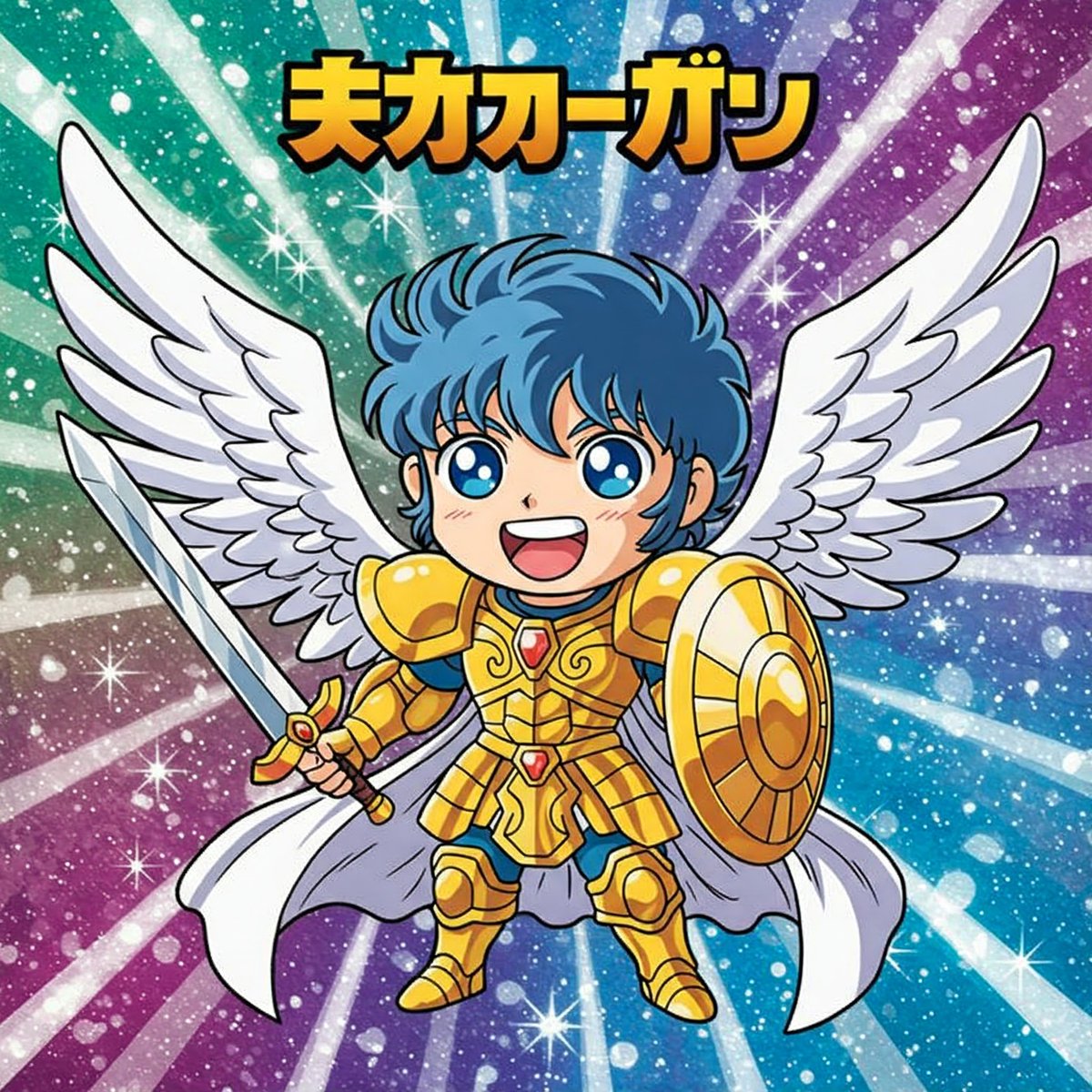 Gemini 2.0 Flash でもビックリマンシールっぽい画像を生成できる