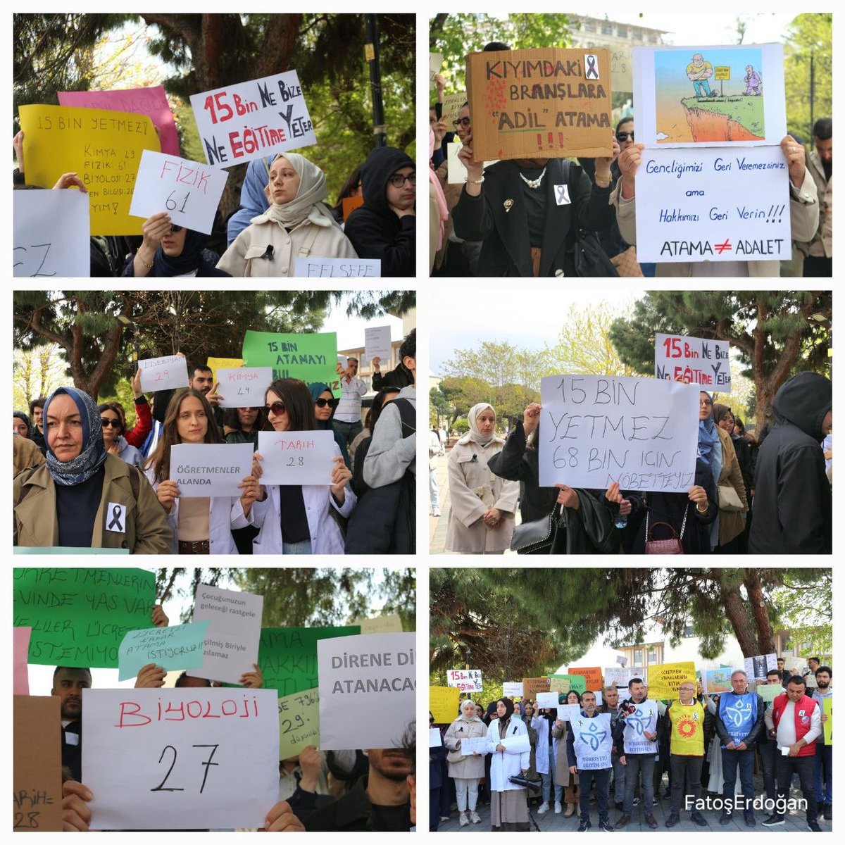 Kendi alanında derece yapmış, yıllarını eğitime adamış öğretmenler gözyaşları içinde sesleniyor:
“Torpil değil, adalet istiyoruz!”
Mağduriyet değil, hakkımız olan atamayı istiyoruz!

Seslerini duyun, görmezden gelmeyin

#Ankarada2024EkAtamaTalebi