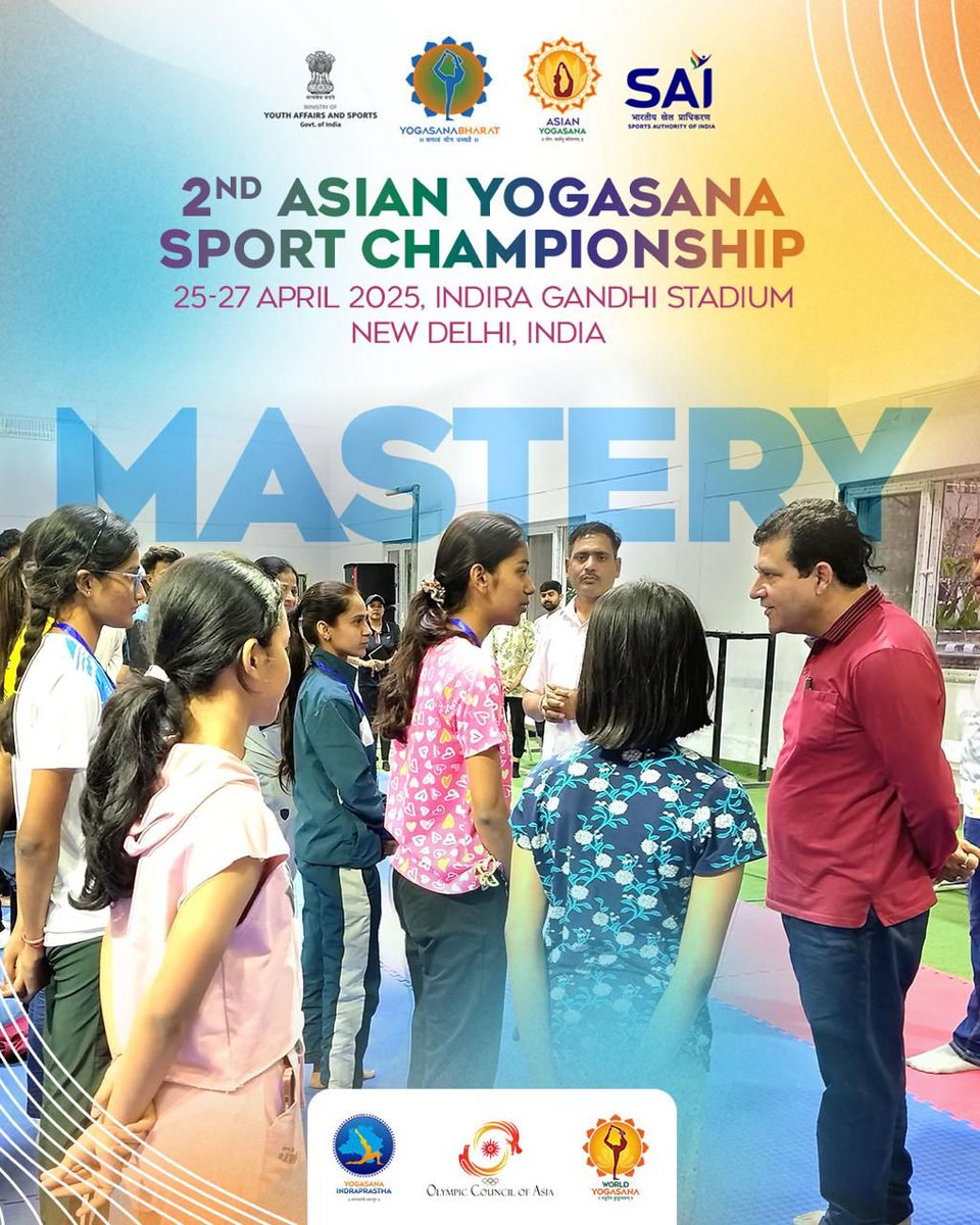 yogasanabharat's tweet photo. Posture by posture, #TeamIndia is mastering more than just movement. They’re mastering themselves. #TrainingModeOn

#2ndAsianYogasanaSportChampionship #YogasanaBharat #UnityThroughYogasana #Yogasana #IndiakaKhel #AshramToArena #Competition #PrideOfIndia  #NationalTeam https://t.co/EVbxUAuS0J