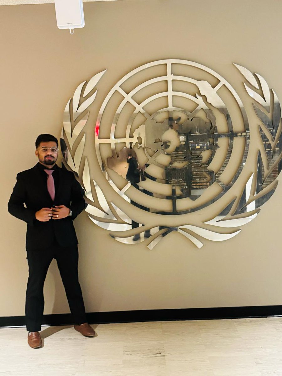 rashtramspl's tweet photo. Policy BootCamp '23 alum Yadeesh K R just became a MGCY_UN Youth Rep for @UN ECOSOC 2025!

He's grateful for the PBC that helped him reach @UN HQ in NY. 

Want to launch YOUR policy career?

#PolicyBootCamp '25 applications open: https://t.co/tK5rda5aiF https://t.co/WG442p6ABZ