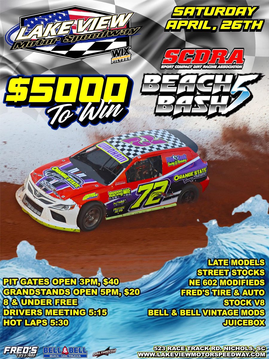 Coming this weekend to Lake View Motor Speedway!
