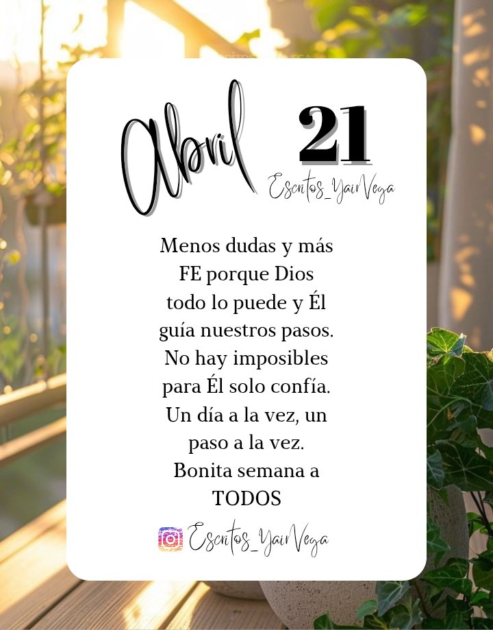 Bonita semana 👌💯😉