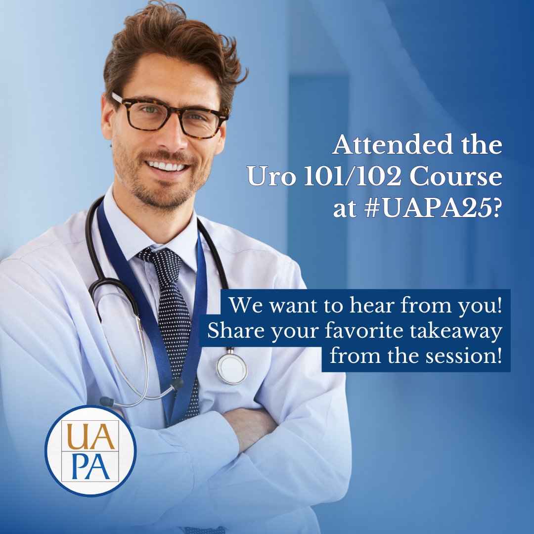 One of the highlights of #UAPA25? The brand-new pre-meeting Urology 101/102 Course!
Previously a breakout session, now a full standalone course—designed for those new to urology or wanting a solid refresher.
👉 Were you there? Tell us what you learned or loved most! #UrologyPA