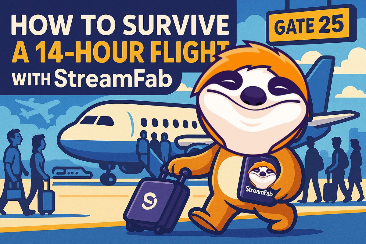 StreamFab_X's tweet image. No Wi-Fi? No problem.
We cracked the code to surviving long-haul flights like a pro 🎬
👉 How to Survive a 14-Hour Flight… with Style (and StreamFab)
youtube.com/watch?v=SQhDba…
#StreamFab #FlightTips #Netflix  #Offline  #streaming  #YouTube