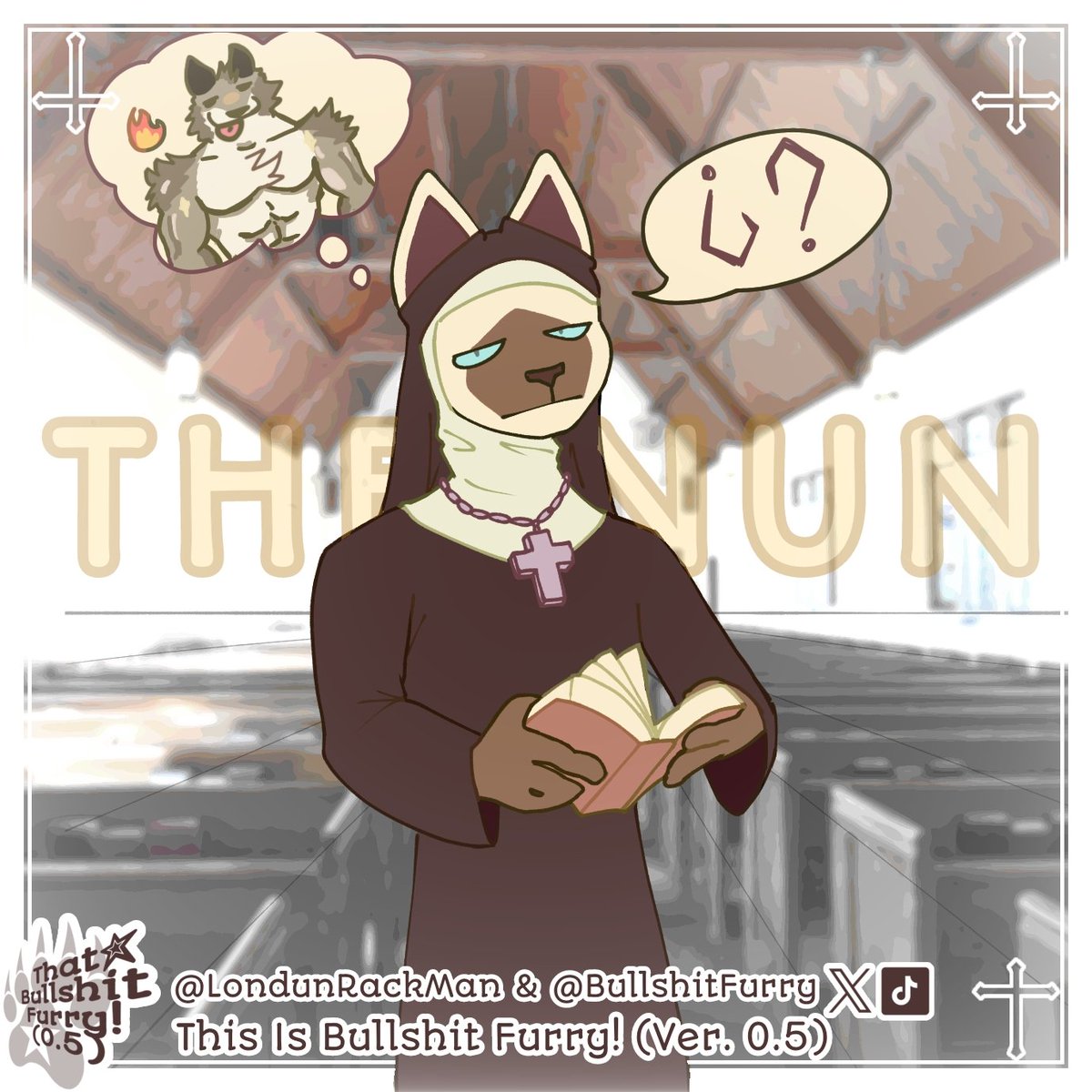 BullshitFurry's tweet photo. "𝗪𝗵𝗮𝘁 𝗵𝗮𝗽𝗽𝗲𝗻𝗲𝗱 𝘁𝗼 𝘁𝗵𝗲 𝗛𝗶𝗺𝗮𝗹𝗮𝘆𝗮𝗻 𝗰𝗮𝘁?" (LAST DRAW)

※ The Himalayan cat with so many experiences suffered with the wolf now became a nun! 🐱✝️

#ArtistOnTwitter #ArtistOnX #DigitalArt #drawing #furryart #furryartist #BullshitFurry #PairOfHearts https://t.co/IJ9tusyyRe