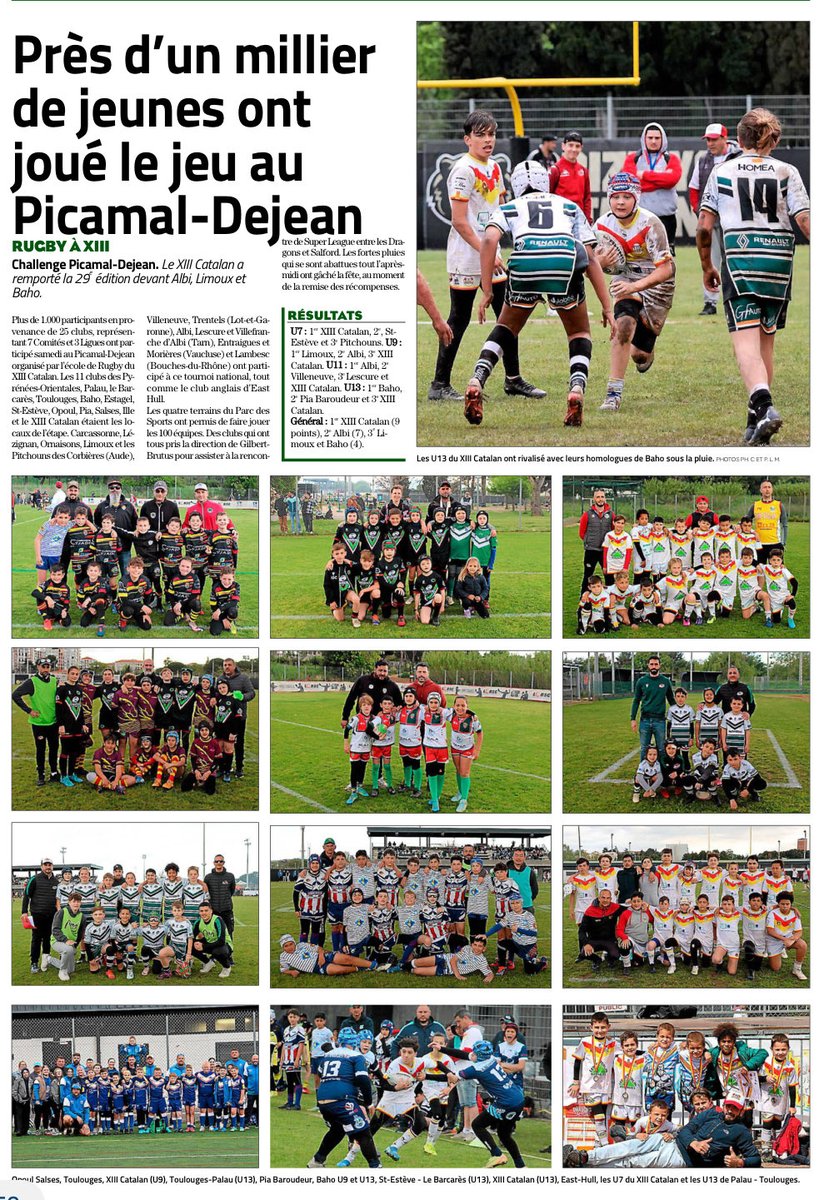 Belle journée pour le rugby à XIII et bravo à tous ces jeunes prometteurs 👏👏👍🏈🏈❤️