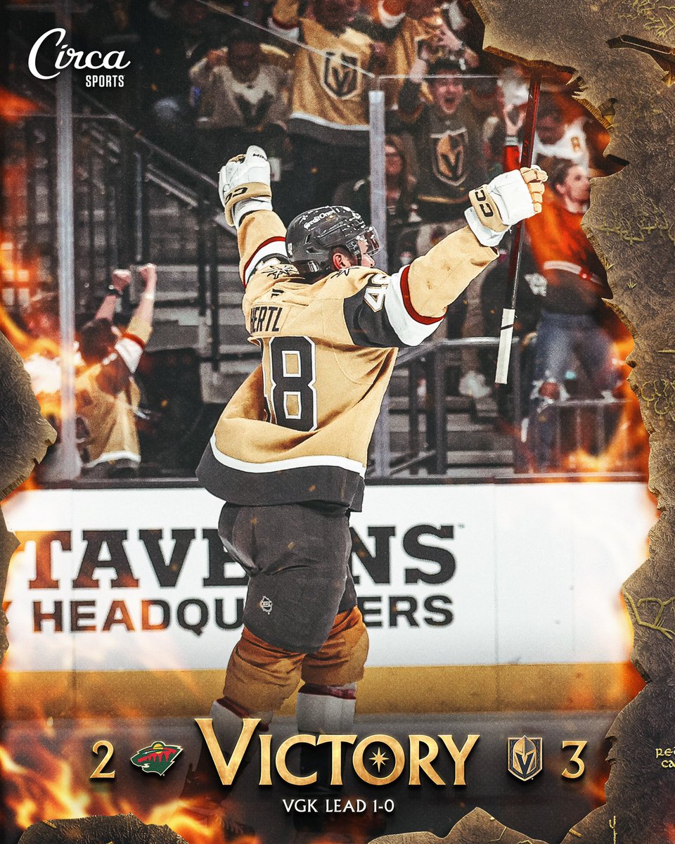 GAME 1 TO THE GOLDEN KNIGHTS!!!

#VegasBorn | #ForTheRealm