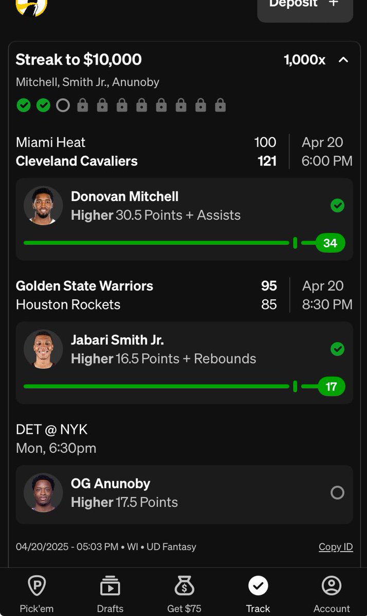 Ole faithful OG tomorrow night 💥 he should cook again against the pistons #UnderdogSZN #NBAPlayoffs #GamblingX #UnderdogFantasy #NBAPicks 😈