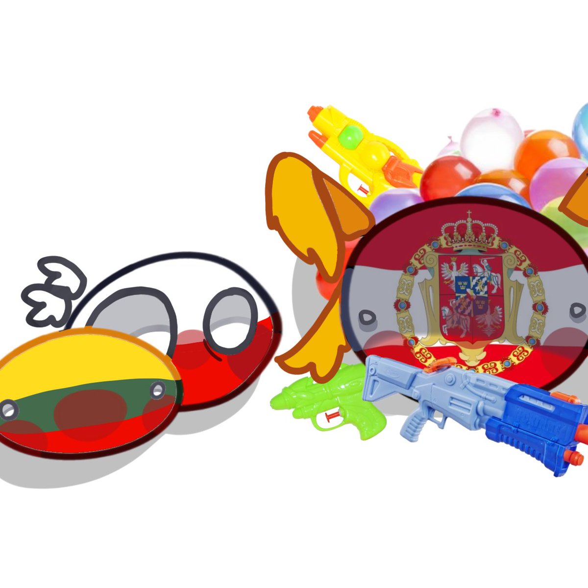 ron_off1cial's tweet photo. Śmigus dyngus. #Countryballs #PolishLithuanianCommonwealth #Lithuaniaball #polandball https://t.co/yGwGdWDOpL