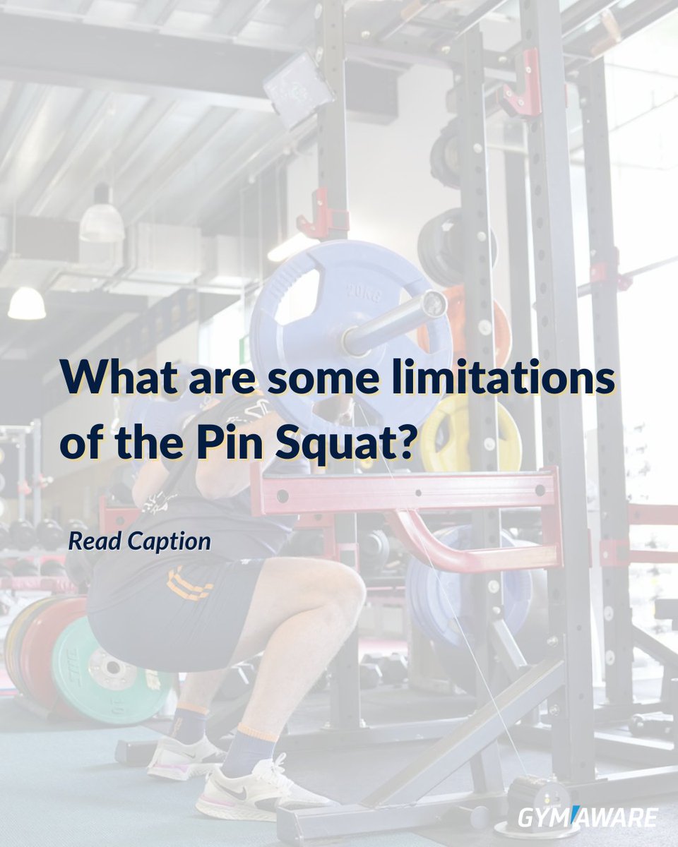 GymAware's tweet image. What are some limitations of the Pin Squat?

&quot;...Hypertrophy will never be maximized with pin squat, but once again it’s all about knowing when to use a tool...&quot; ✍️ @masheliteperformance 

💥 To learn more: gymaware.com/pin-squat-vs-b…

#VelocityBasedTraining #pinsquat