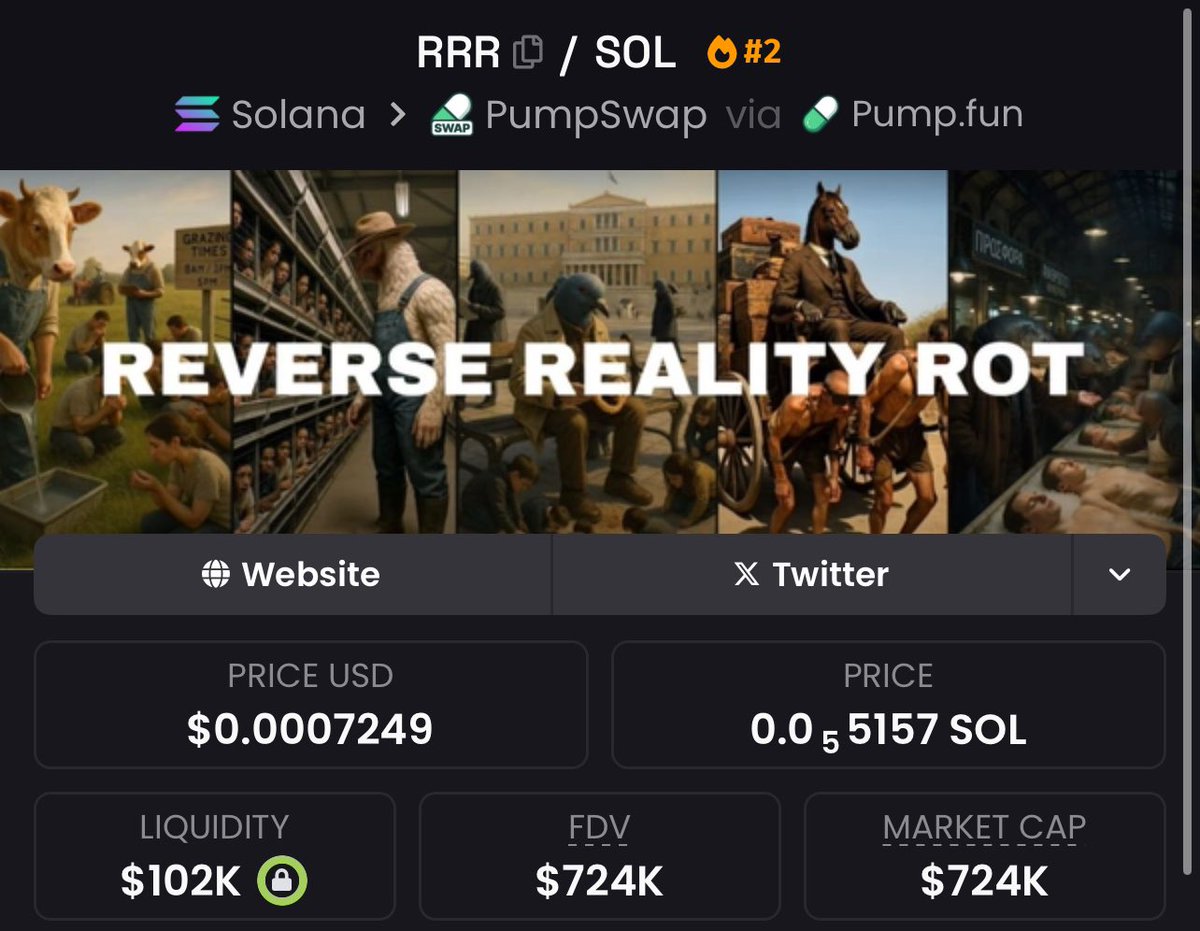 $RRR looking so good here 

GpRPGRTSi3c8d5guijerpge7eEJvawva3gFguRXKpump