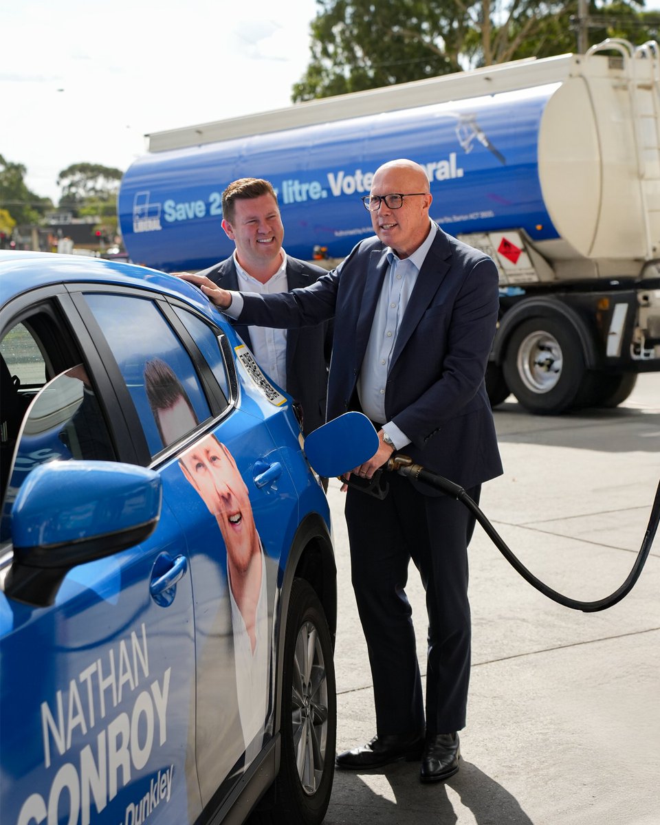 Every litre of fuel will be 25c cheaper with the Coalition.