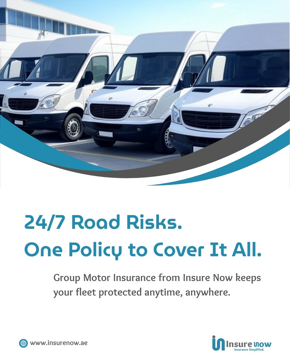 insurenowuae's tweet image. Your fleet, our Insurance. 24/7 coverage, anytime, anywhere.
Insure Now!
#motorfleetinsurance #insurenowuae #Insurance