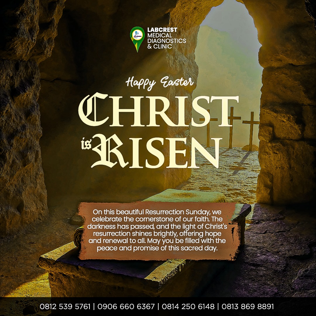 LabcrestMedical's tweet image. Happy Easter to all our eminent clients and hard working staff