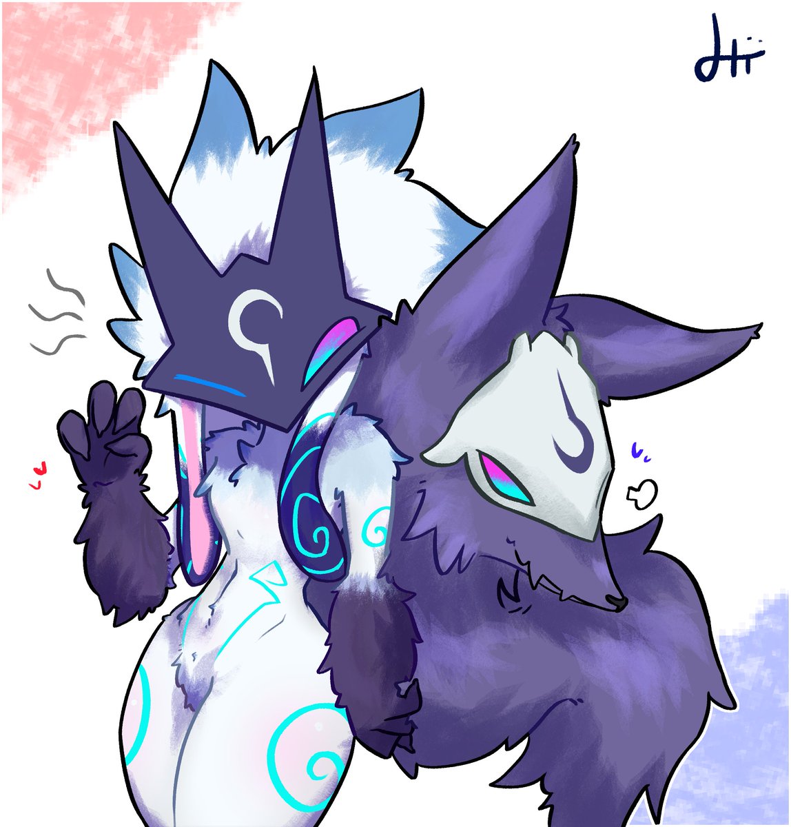 Kin_tto's tweet image. #Kindred #킨드레드 

Fluffy and ferocious Duo🐏🐺
