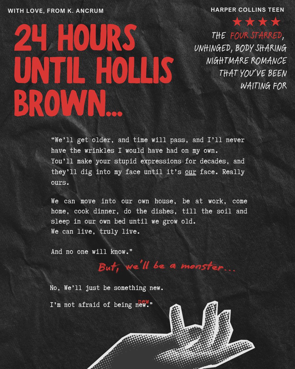 I know y'all are just about ready for this marketing cycle to be over lol.

Anyway, THE CORRUPTION OF HOLLIS BROWN is out on Tuesday and I'm so excited for you guys to meet my new sons 😊