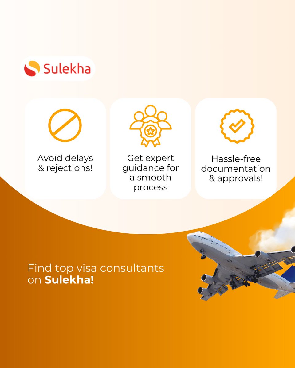 Sulekhadotcom's tweet image. Travel smoothly with expert help! ✈️📑 Avoid delays and ensure hassle-free documentation. Find top consultants on Sulekha!
tinyurl.com/7mbnrkwj

#sulekha #sulekhahome #visaconsultants #expertguidance