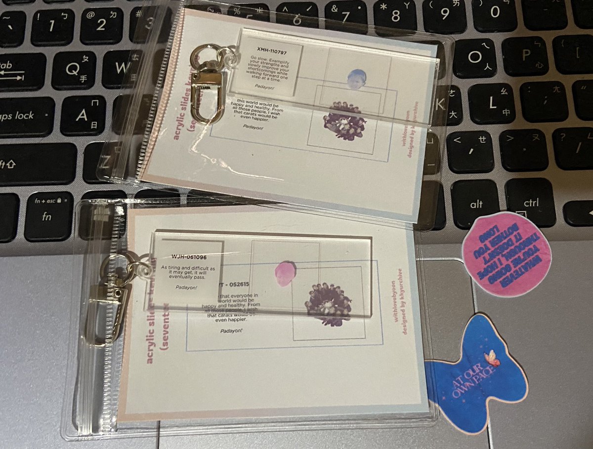 xugyhui's tweet photo. #bgyuxmails | #wlbfeedbacks
hi @withlovebyoon ! my acrylic slide keychain came home safely. thank u for packing it securely, also thanks for the freebies!! ^^ https://t.co/xkW67uoi0L