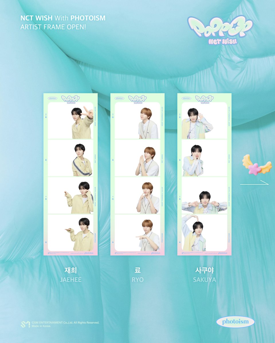 photoism_ph's tweet photo. PHOTOISM X NCT WISH
ARTIST FRAME OPEN !

The <NCT WISH> artist frame will be released on photoism.

Take photos and make special memories
with <NCT WISH>  photo frame !

* PERIOD : 4/19 - 6/30 (KST)

ONLY IN PHOTOISM https://t.co/fmB6wYoqYL