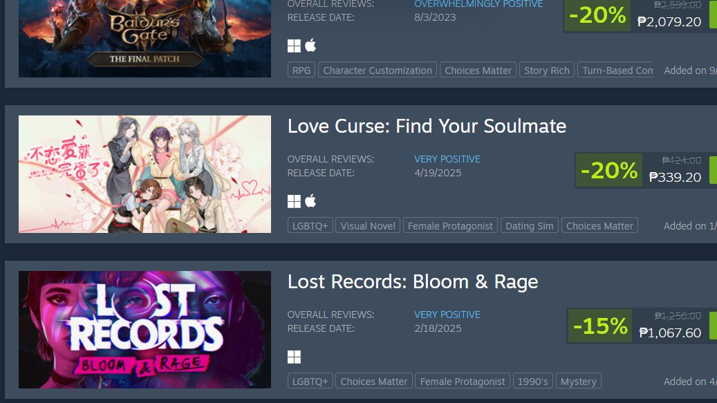 Love Curse is now available on Steam and its 20% off!!!