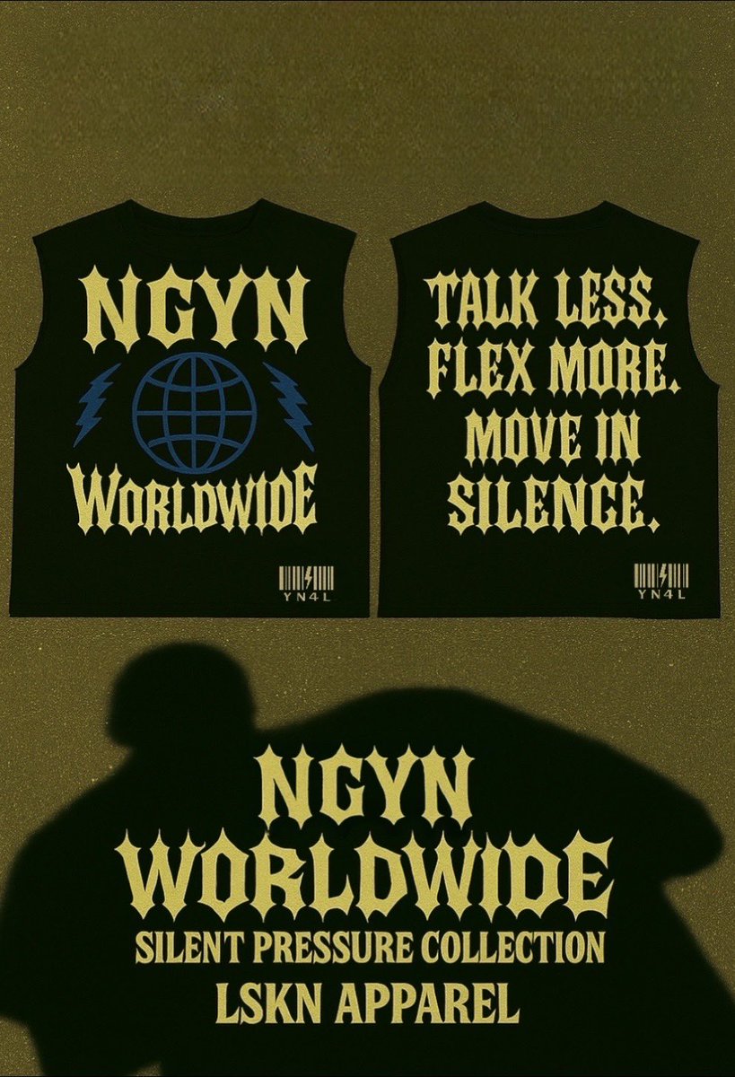 LSKN_APPAREL's tweet photo. WE BEEN GONE TOO LONG…
Been silent, building something louder than words.

NGYN WORLDWIDE: Silent Pressure Collection
Barcode stamped.
For those who talk less, flex more, move in silence.

Tag us: @lskn_apparel
#NewGenOnly #StreetwearWave #334Wave #SilentPressure #StandoutDrip https://t.co/u9UlNWdUsp