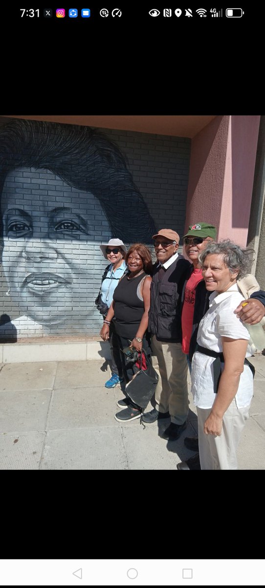 Cape Town, Athlone... Stalwarts including Marcus Solomon at the Dulcie September civic center standing by the mural of her commissioned by EMS Productions as part of the Impact Campaign to Un-erase Dulcie's name
... Murderinparis.Com