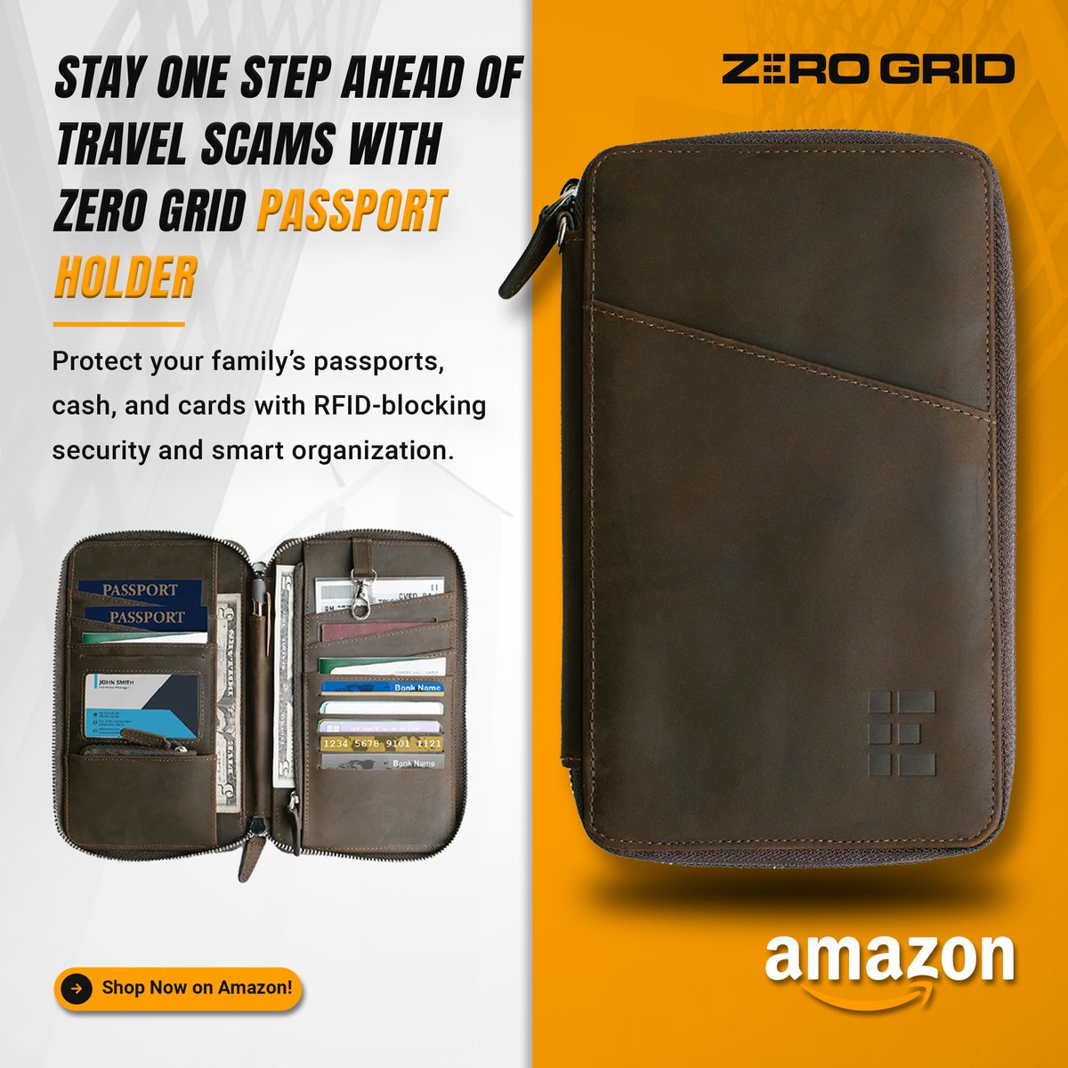 Zero_Grid's tweet image. Stay ahead of travel scams—organize and protect your essentials with our RFID-blocking passport holder. amazon.com/stores/page/72…
  #PassportHolder #ZeroGrid #TravelSecurity #RFIDBlocking #FamilyTravel #SmartPacking #SecureTravel #TravelTips